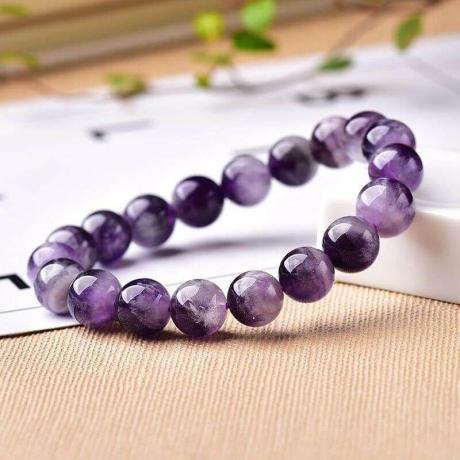 💜 Original Purple Natural Amethyst Bracelet (Unisex 8mm) | Lab Certified💜