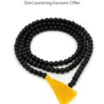🔮 Original Karungali Malai (Black Ebony) – 6 to 8 mm 108 +1 Beads | Certified Natural | Lab Tested