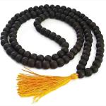 🔮 Original Karungali Malai (Black Ebony) – 6 to 8 mm 108 +1 Beads | Certified Natural | Lab Tested