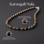 🔥 Original Karungali Rudraksha Combination Mala | 54 Beads (German Silver) | 6-8 mm | Unisex