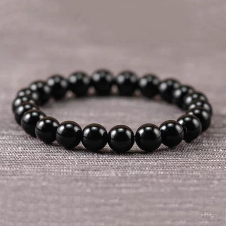 🛡️ Original Black Natural Tourmaline Bracelet (Unisex, 8mm) | Lab Certified🛡️