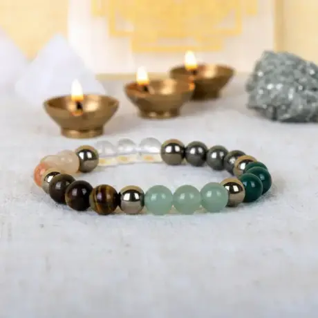 💰Original Dhan Yog Bracelet with FREE Raw Selenite Plate | Money Magnet Bracelet 8mm | Lab Certified💰